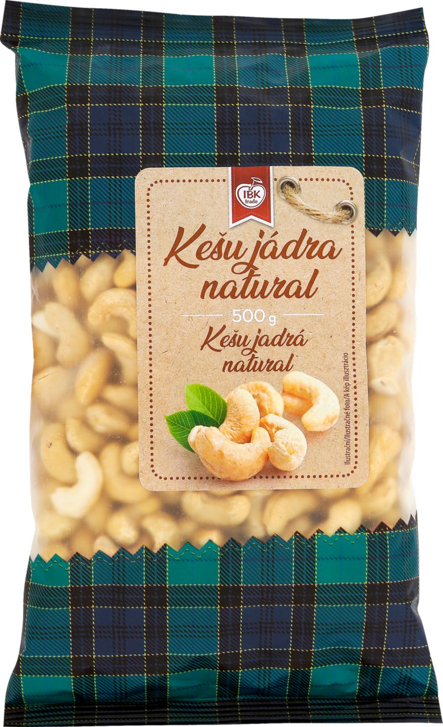 IBK Kešu ořechy
nepražené