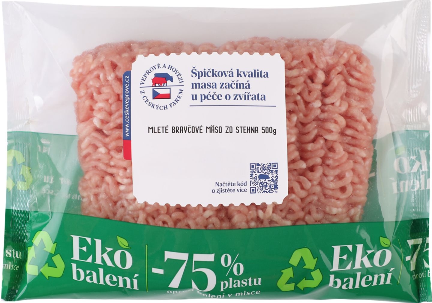 Mleté bravčové mäso zo stehna
500 g
