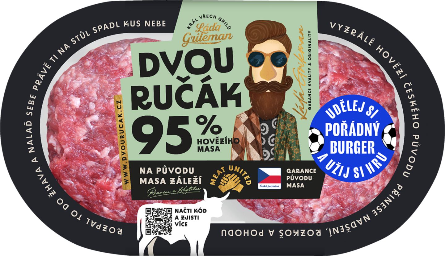 Hoväddzí burger dvouručák
2 x 165 g
