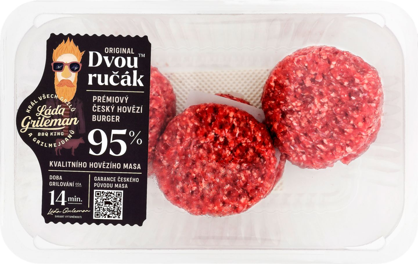 Kostelecké uzeniny Hovězí burger
dvouručák 6 ks