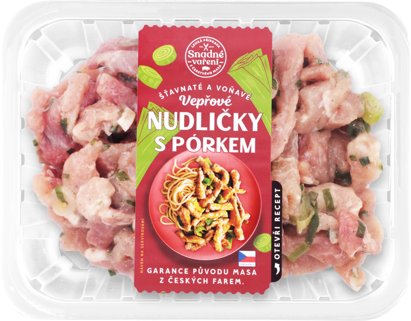 Bravčové rezančeky s pórom
500 g