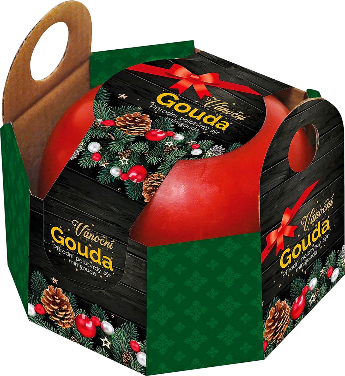 Vánoční Gouda Přírodní polotvrdý s
ve vosku