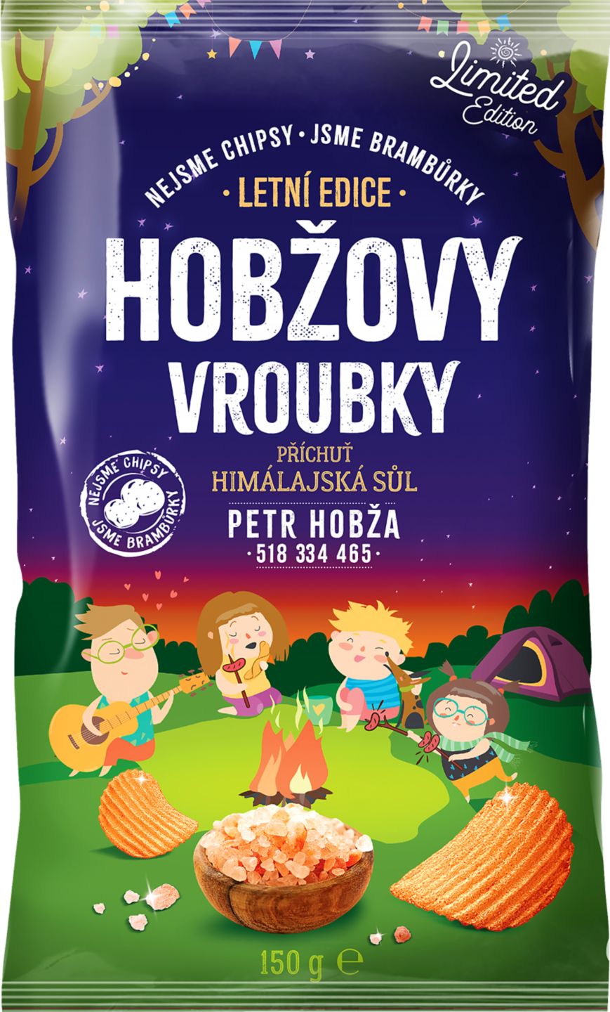 Hobžovy vroubky Bramborové lupínky
Vroubkované solené