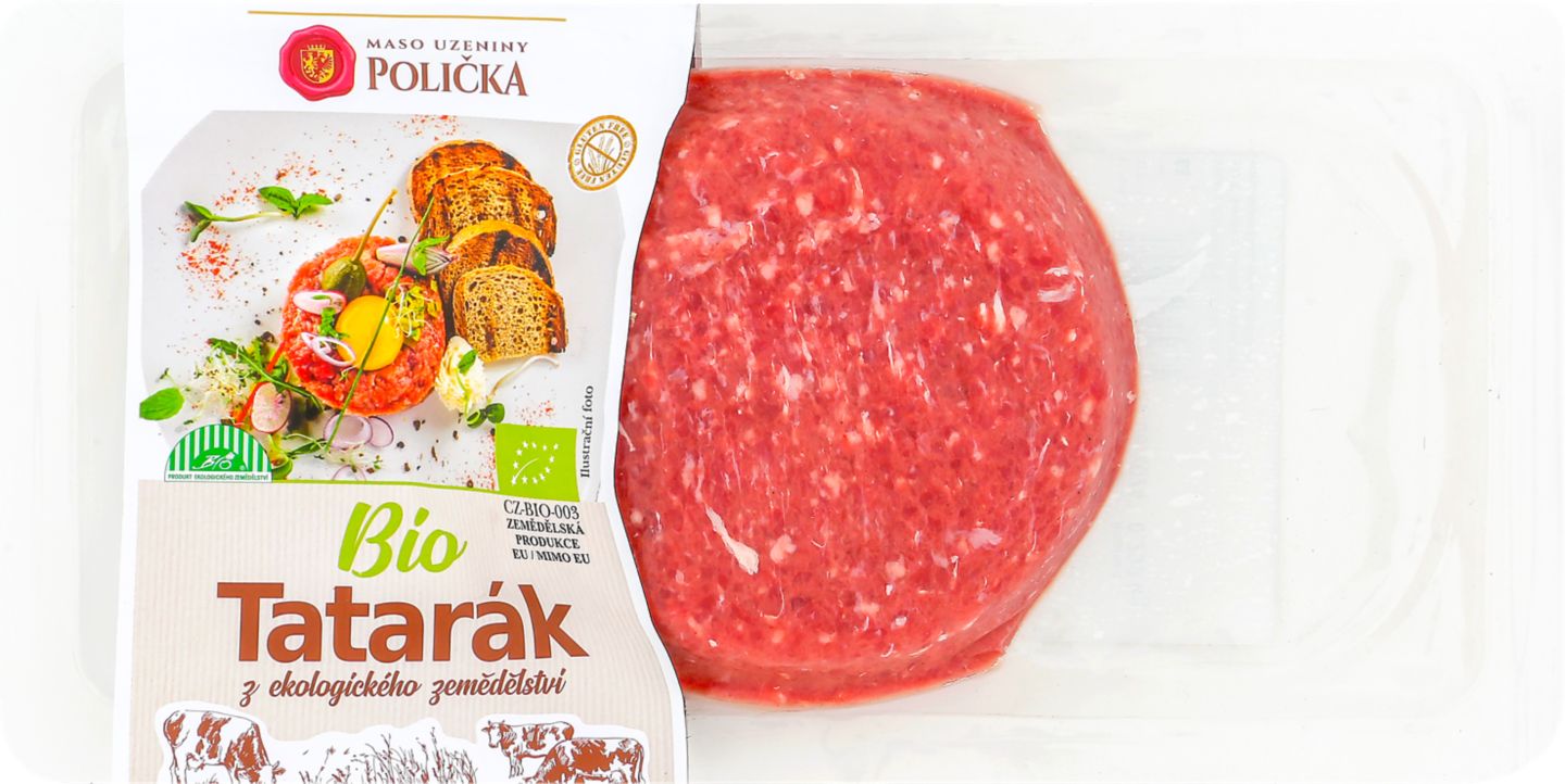 MASO UZENINY POLIČKA Bio Tatarák