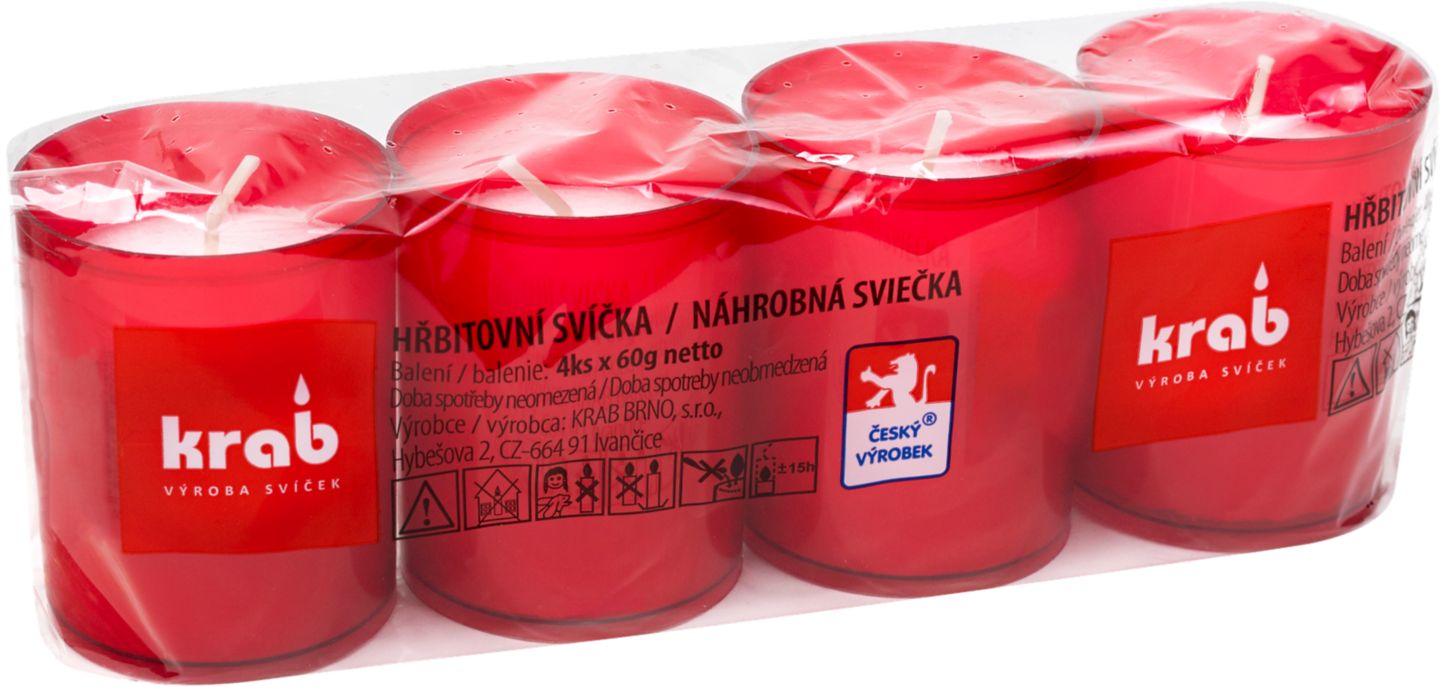 Hřbitovní svíčka 4ks 