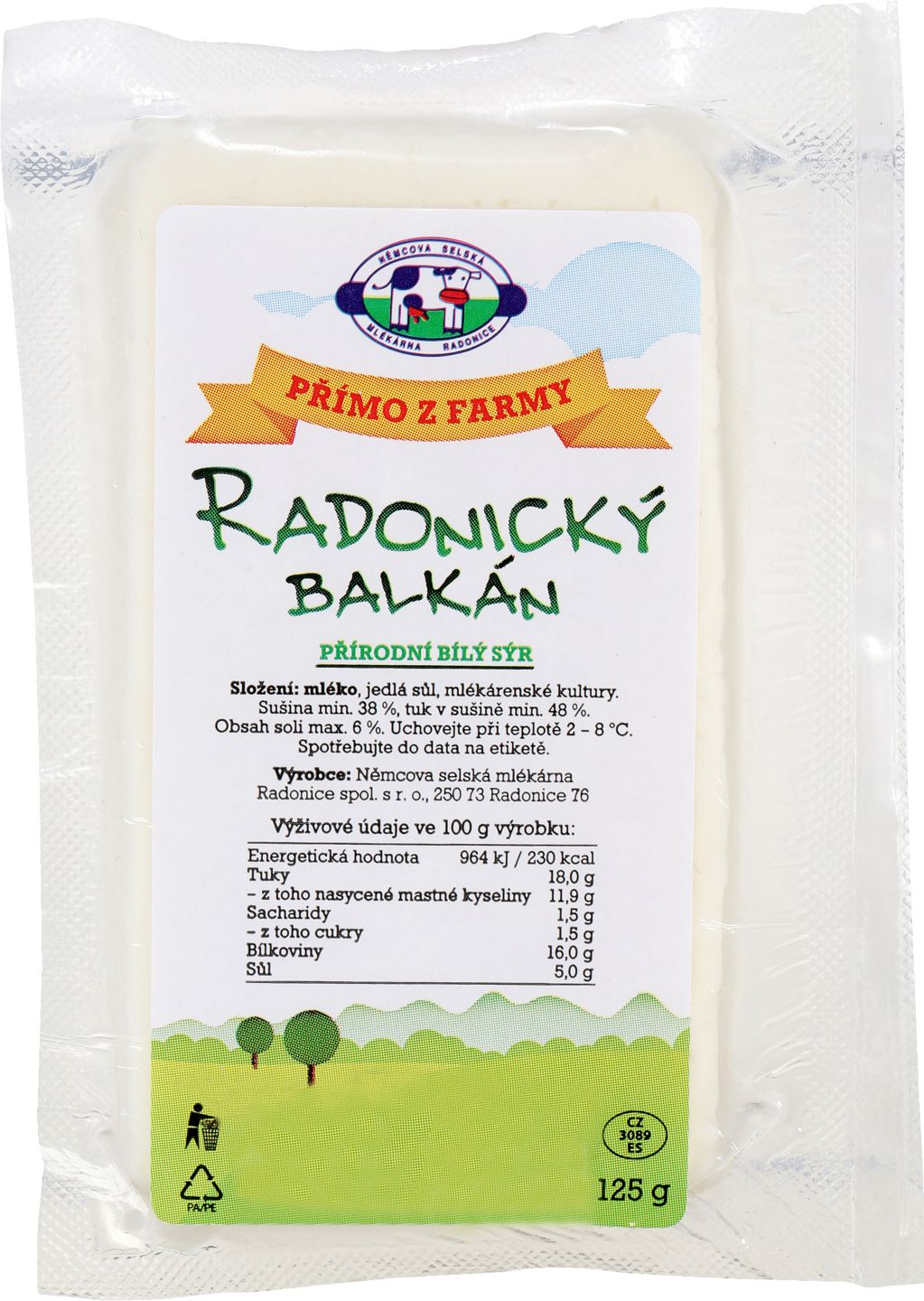 Němcova selská Radonický balkán