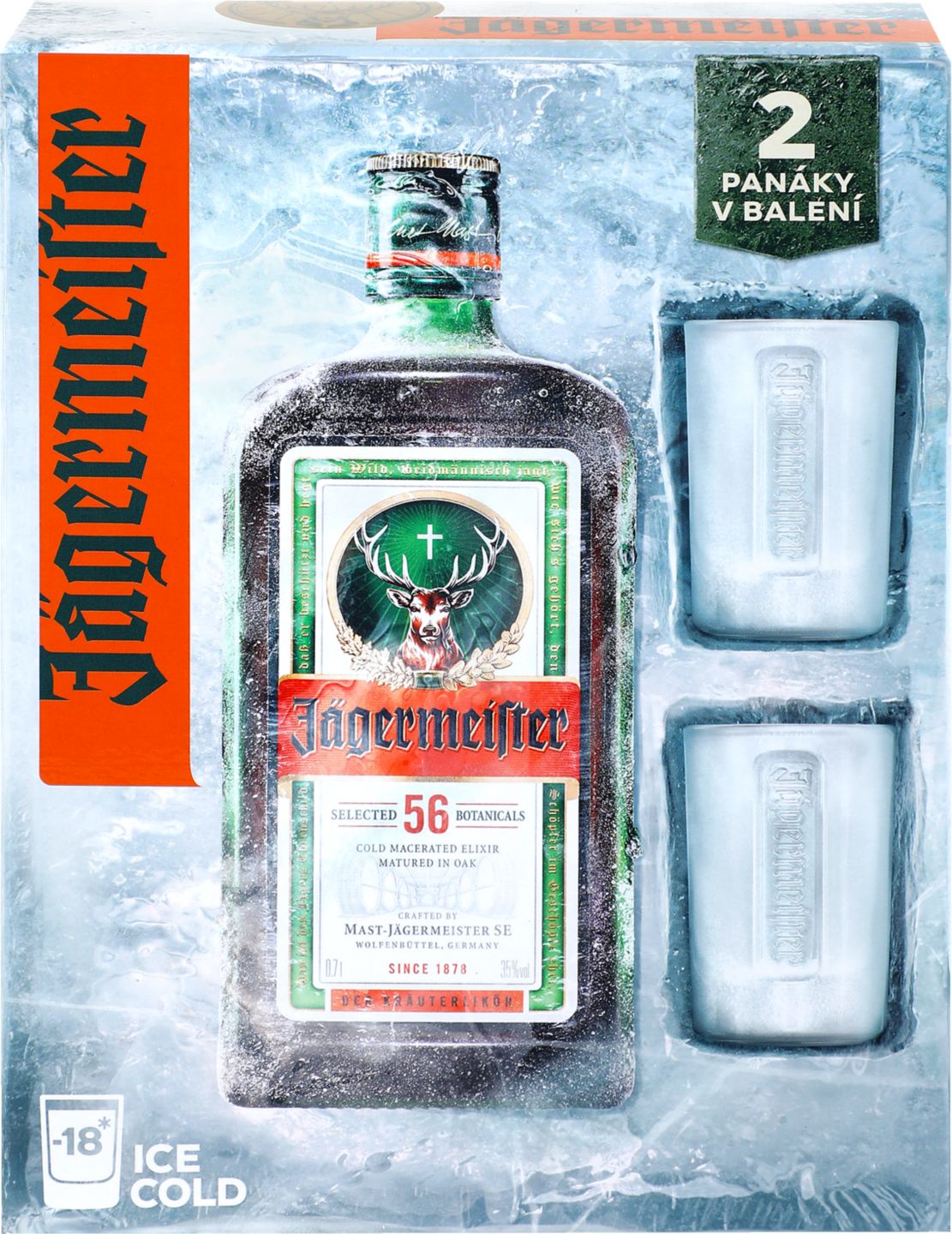 Jägermeister Bylinný likér
dárkové balení s panáky