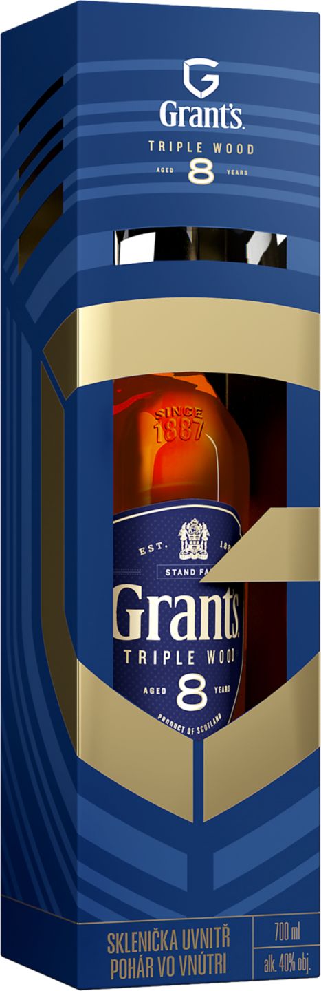 Grant's 8YO Skotská whisky
Dárkové balení se skleničkou