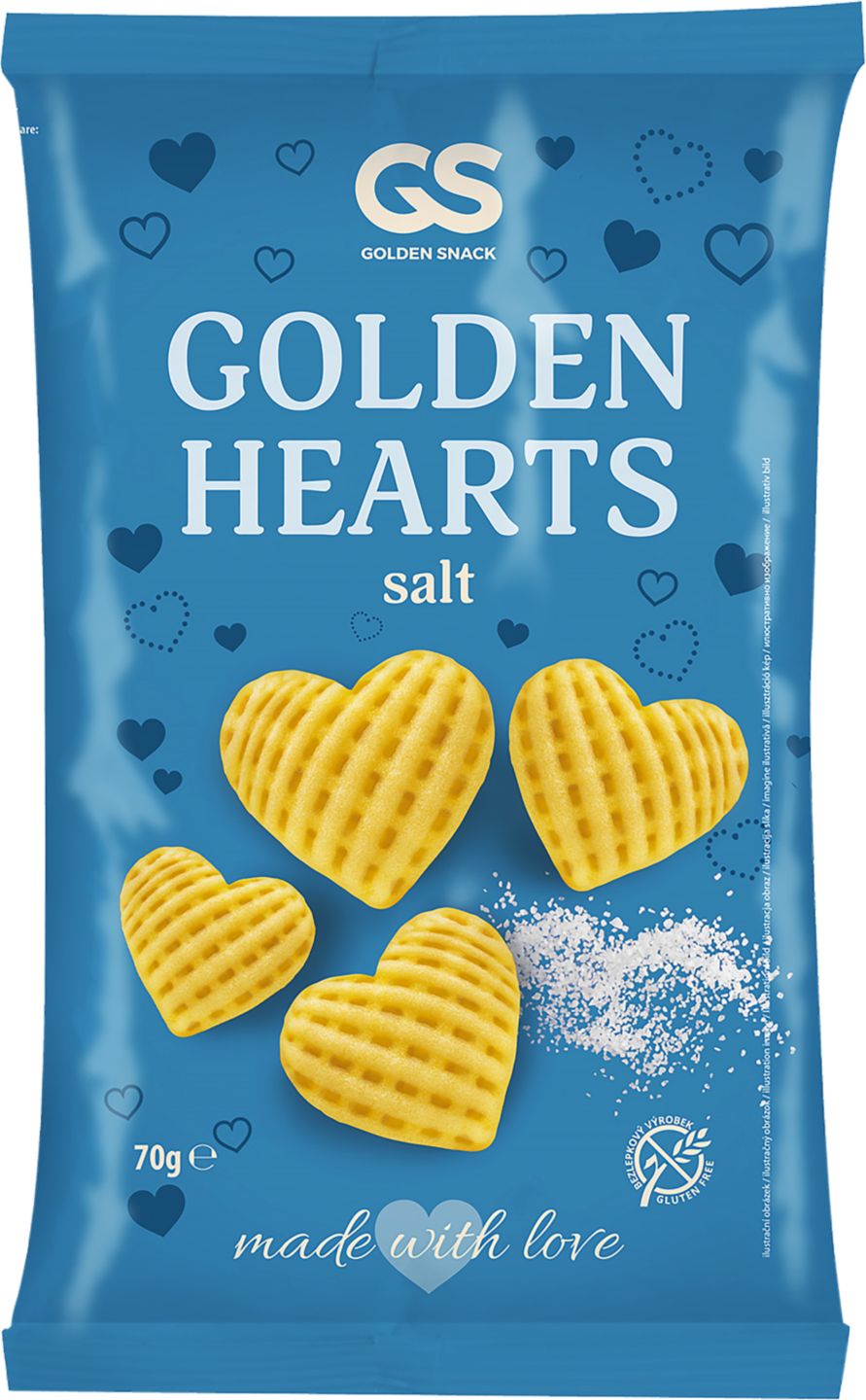 Golden snack Golden hearts
solené