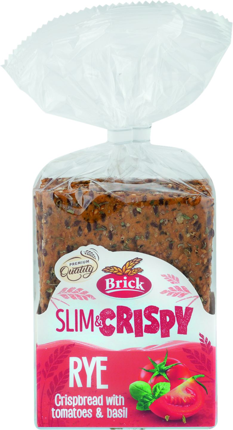 Slim&Crispy Chléb žitný
s rajčaty a bazalkou