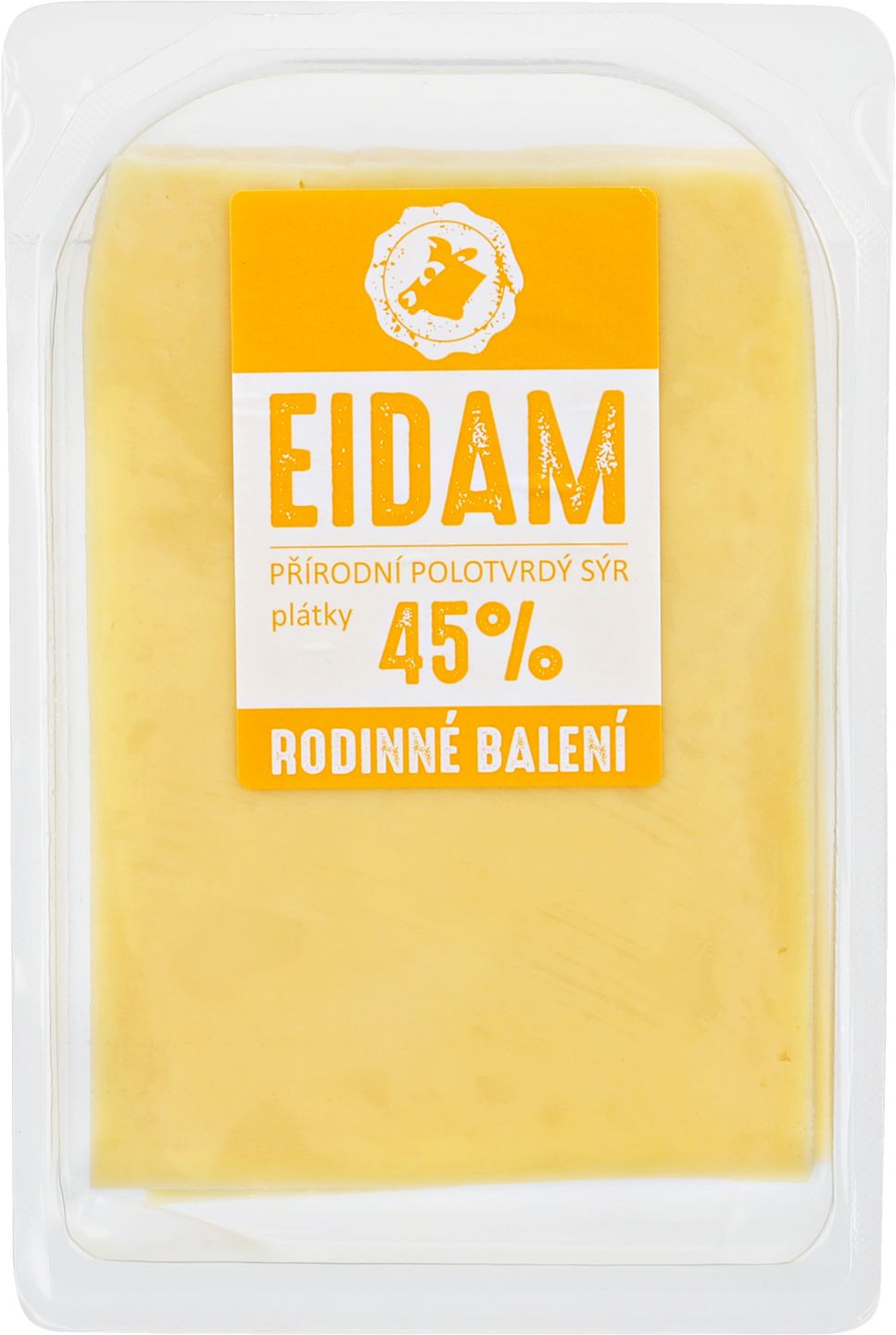 Eidam 45% plátky, rodinné balení