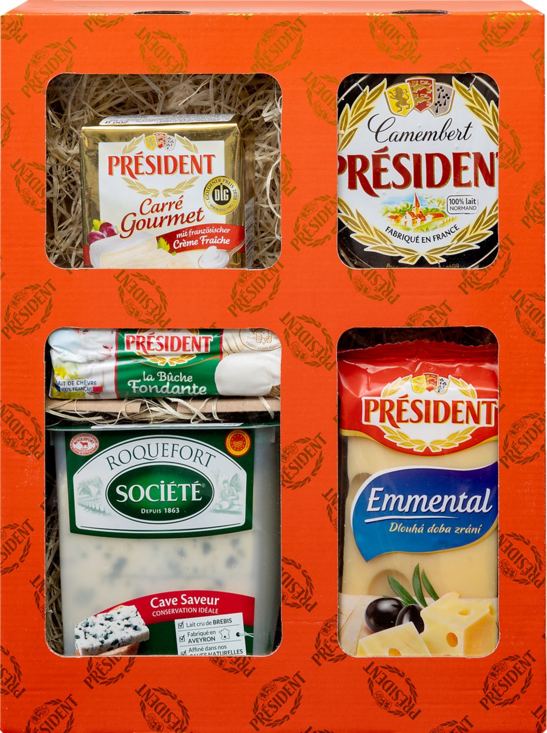 Président Mix francúzskych syrov