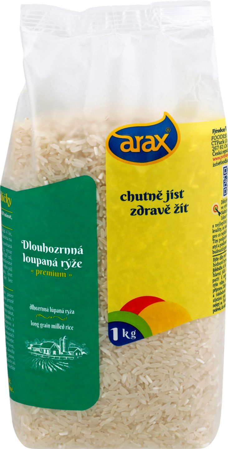 Arax Rýže
Dlouhozrnná loupaná