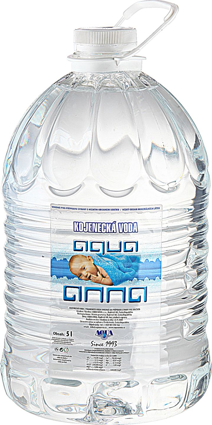 Aqua Anna kojenecká voda
5 l PET láhev
