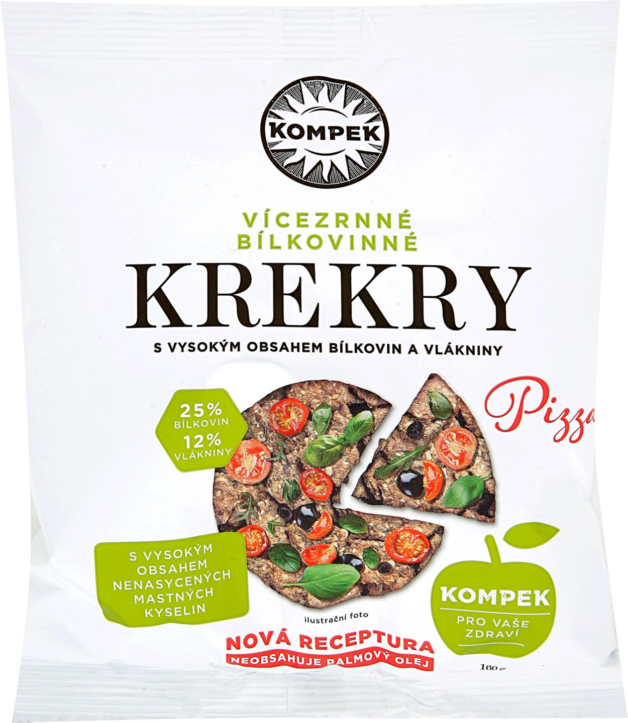 Krekry bílkovinné pizza