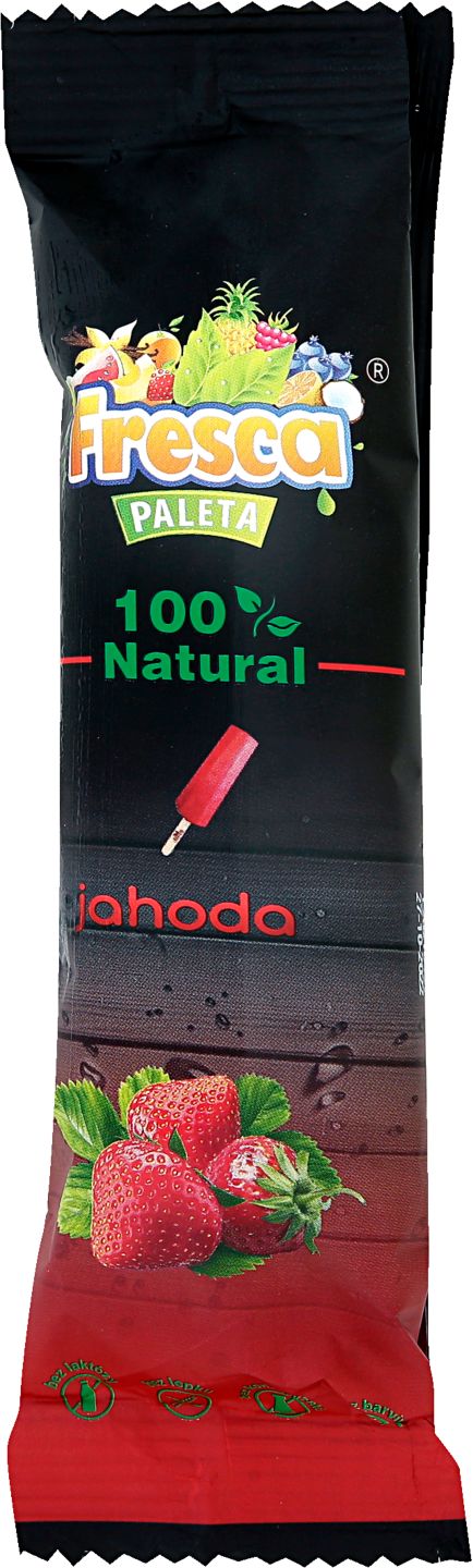 Fresca paleta Zmrzlina
jahodový sorbet/Modráček