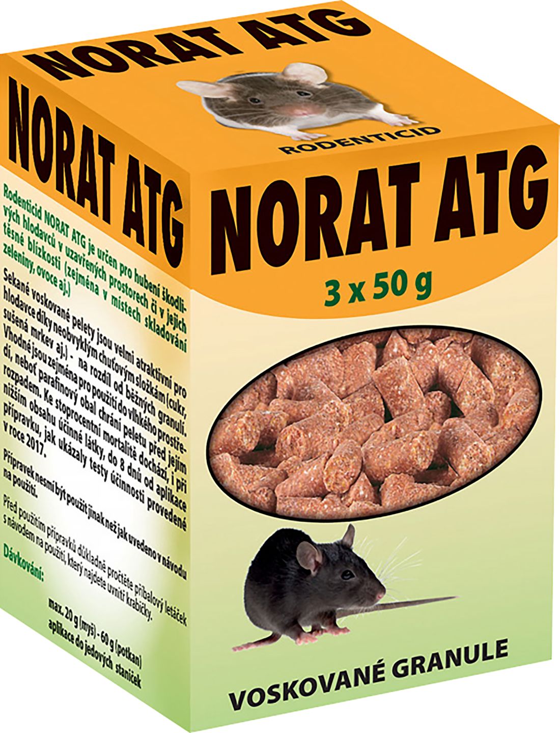 Rodenticid NORAT ATG 3x50g