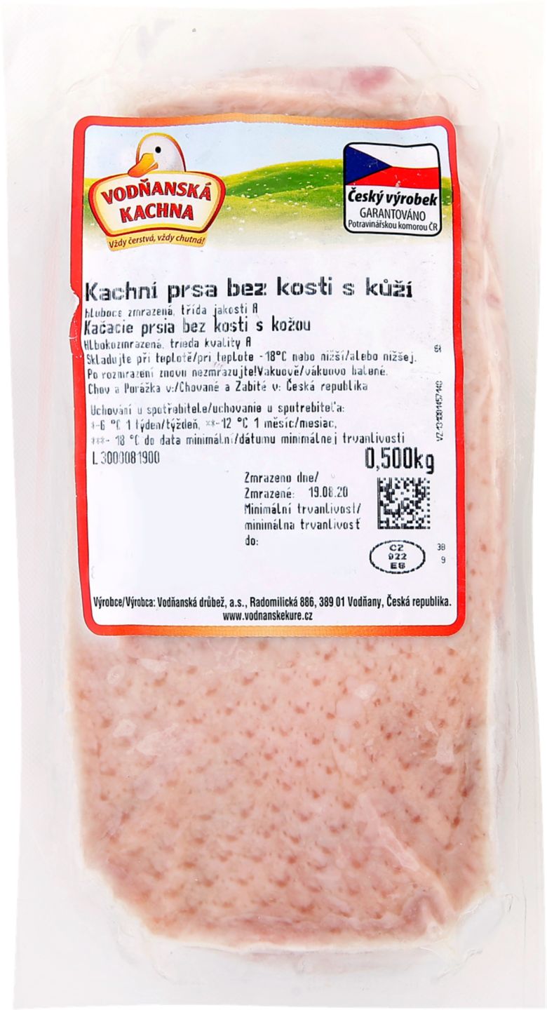 Vodňanská kachna Kachní prsa s kůží