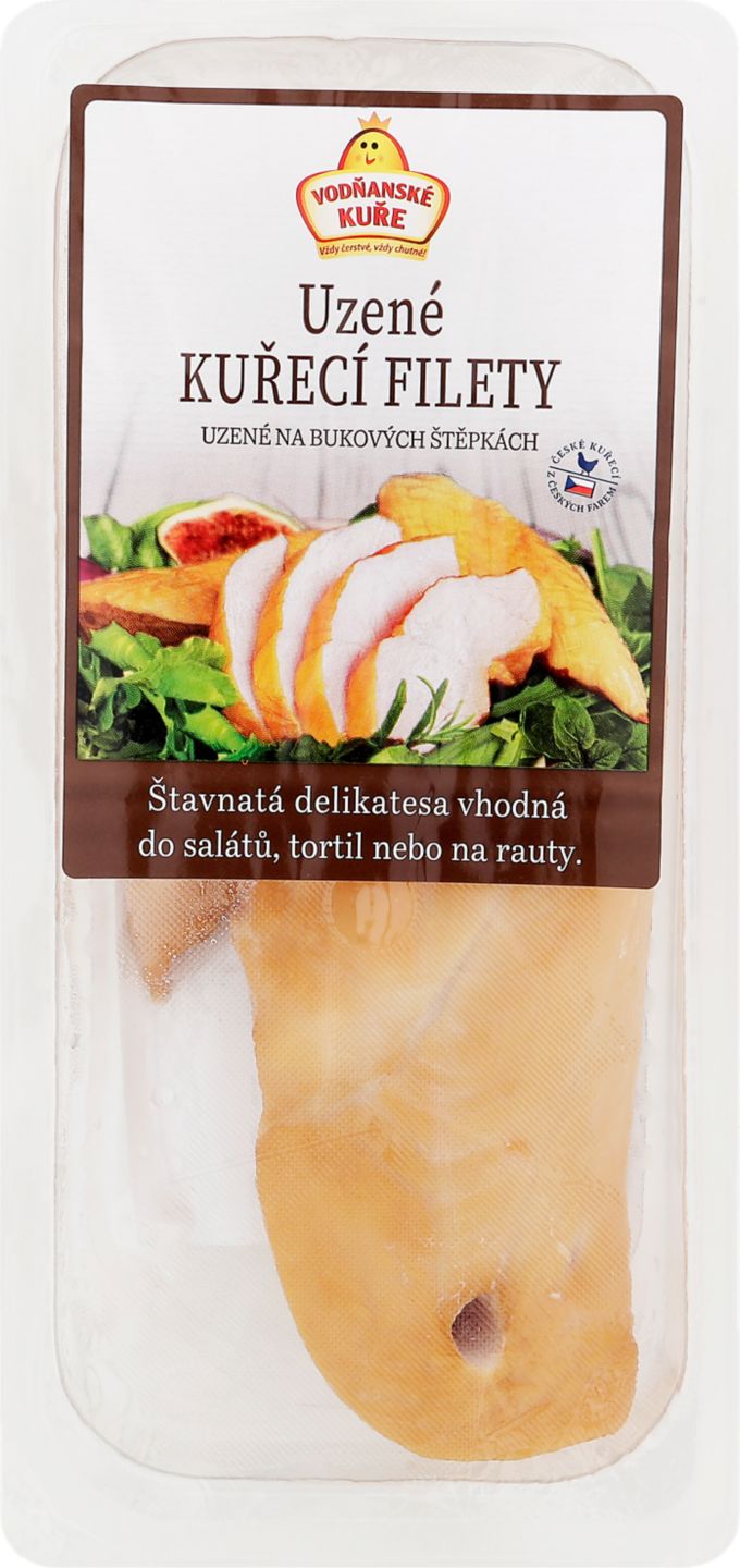 Vodňanská drůbež Uzené kuřecí filetky