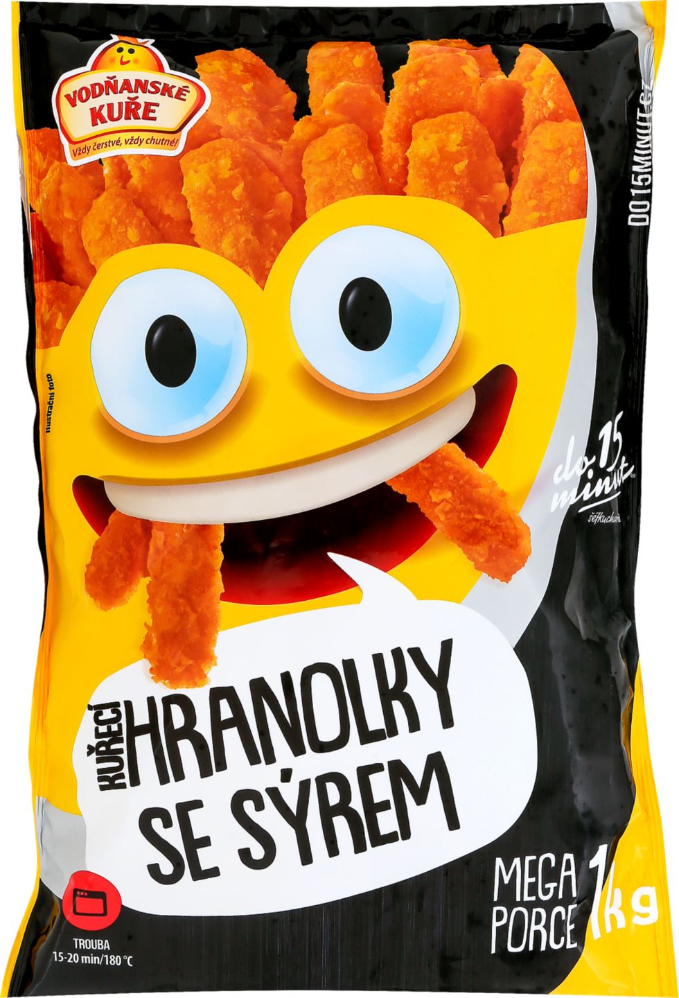 Vodňanské kuře Smažené kuřecí hranolky/
Smažený kuřecí popcorn