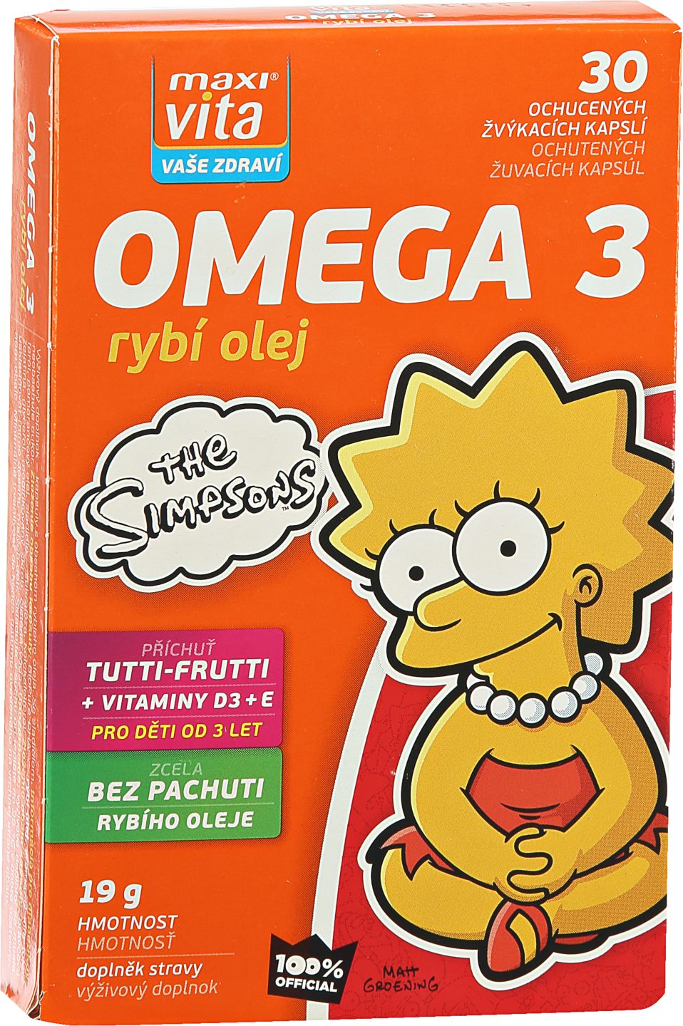 Maxi Vita Omega 3 pro děti
doplněk stravy