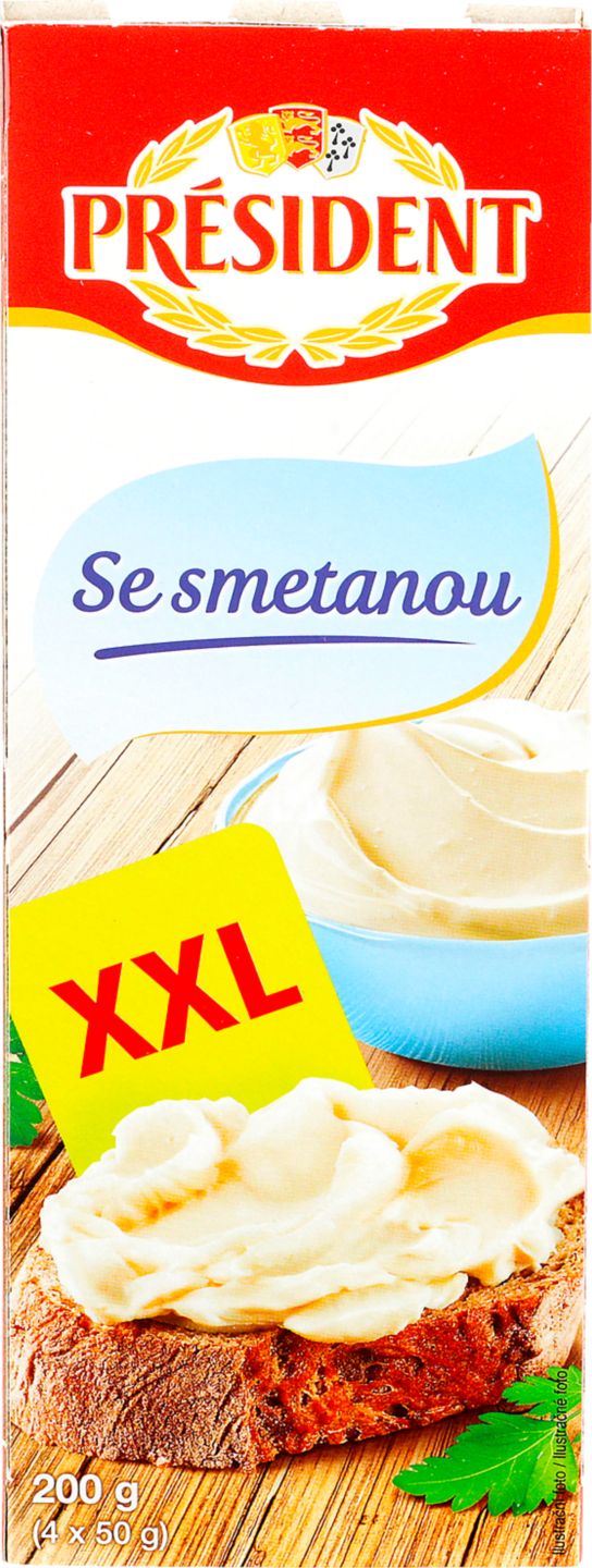 PRÉSIDENT Tavený sýr
různé druhy