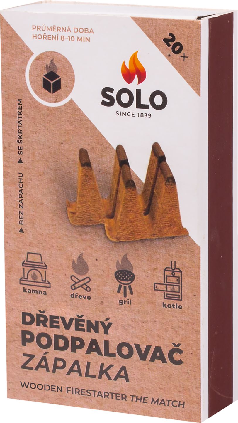 SOLO Ekologický podpalovač
Zápalka, 20 ks