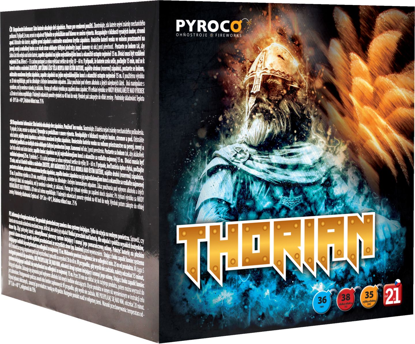 THORIAN kompaktní ohňostroj
36 ran