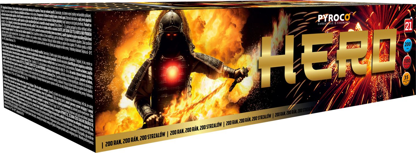 HERO kompaktní ohňostroj
200 ran