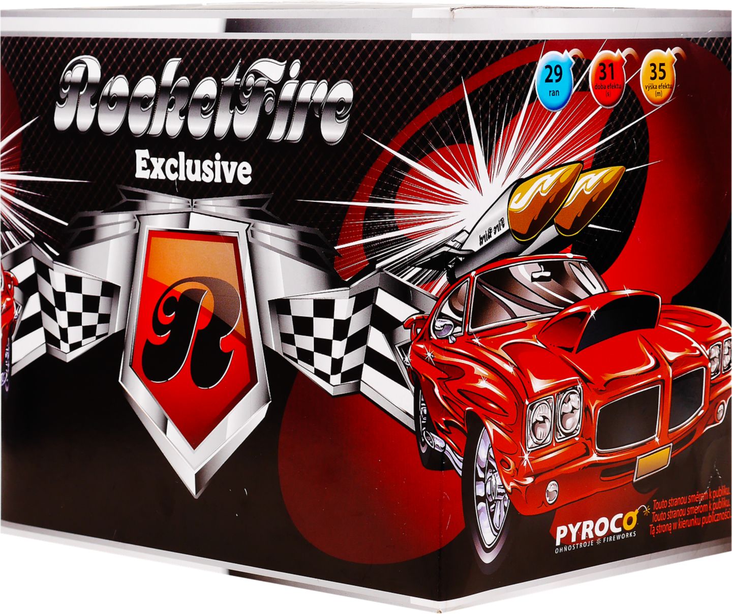 Rocket Fire kompaktní ohňostroj
29 ran