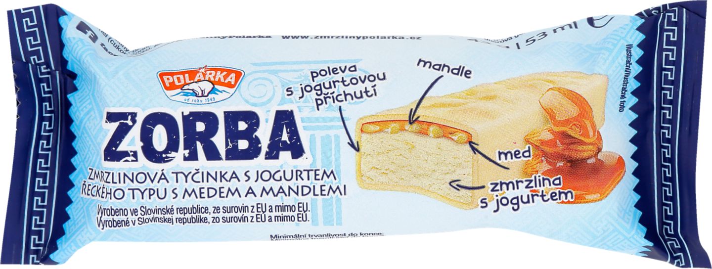 ZORBA Zmrzlina
s jogurtem řeckého typu