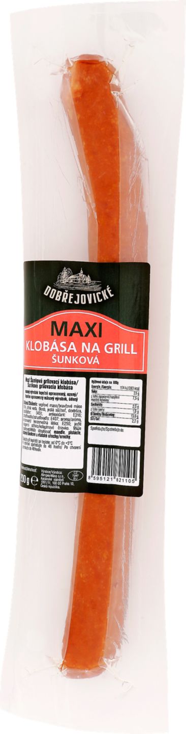 Dobřejovické Maxi Šunková grilovací
klobása