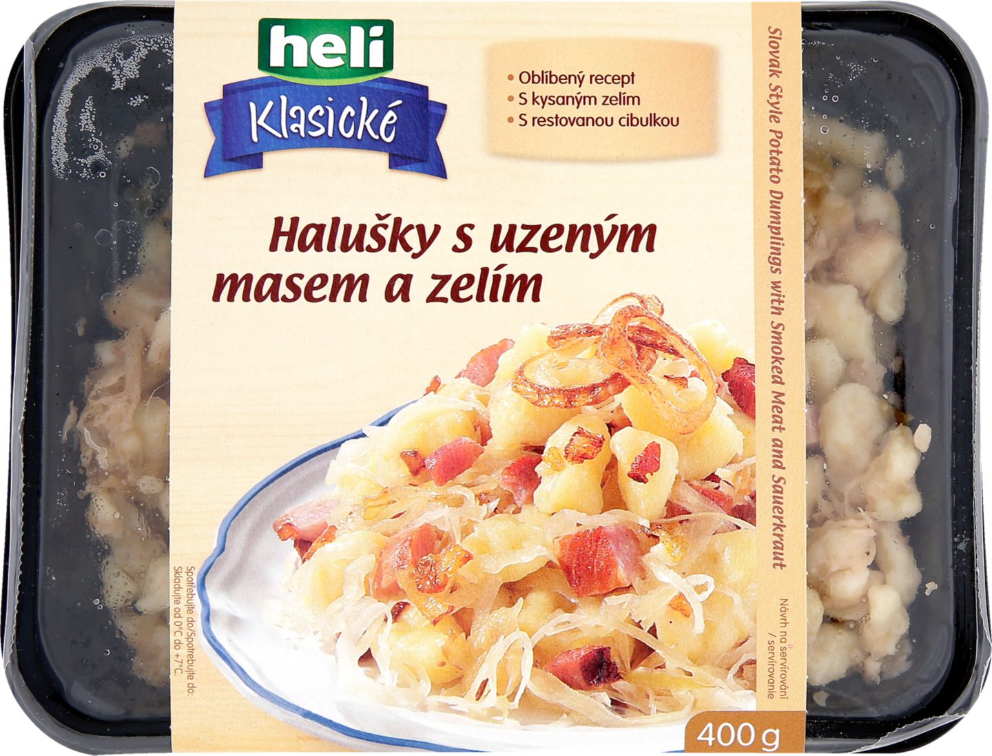 Heli Halušky s uzeným masem
a zelím