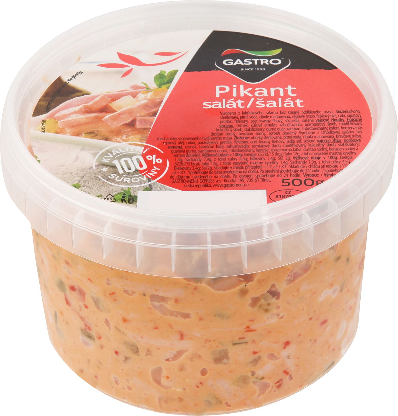 Gastro Pikantný šalát