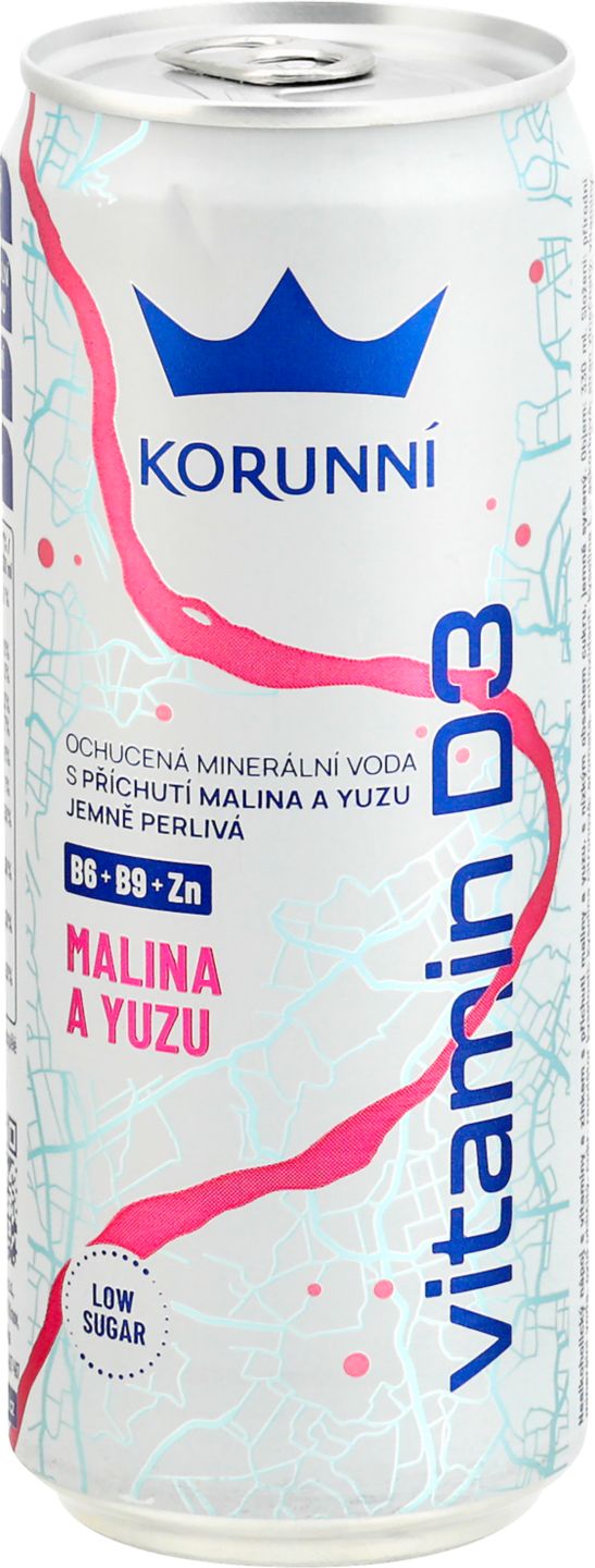 Korunní Minerální voda
Vitamin D3 malina & yuzu