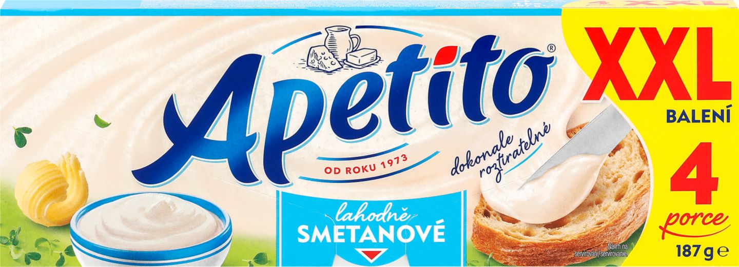Apetito Tavený sýr
různé druhy