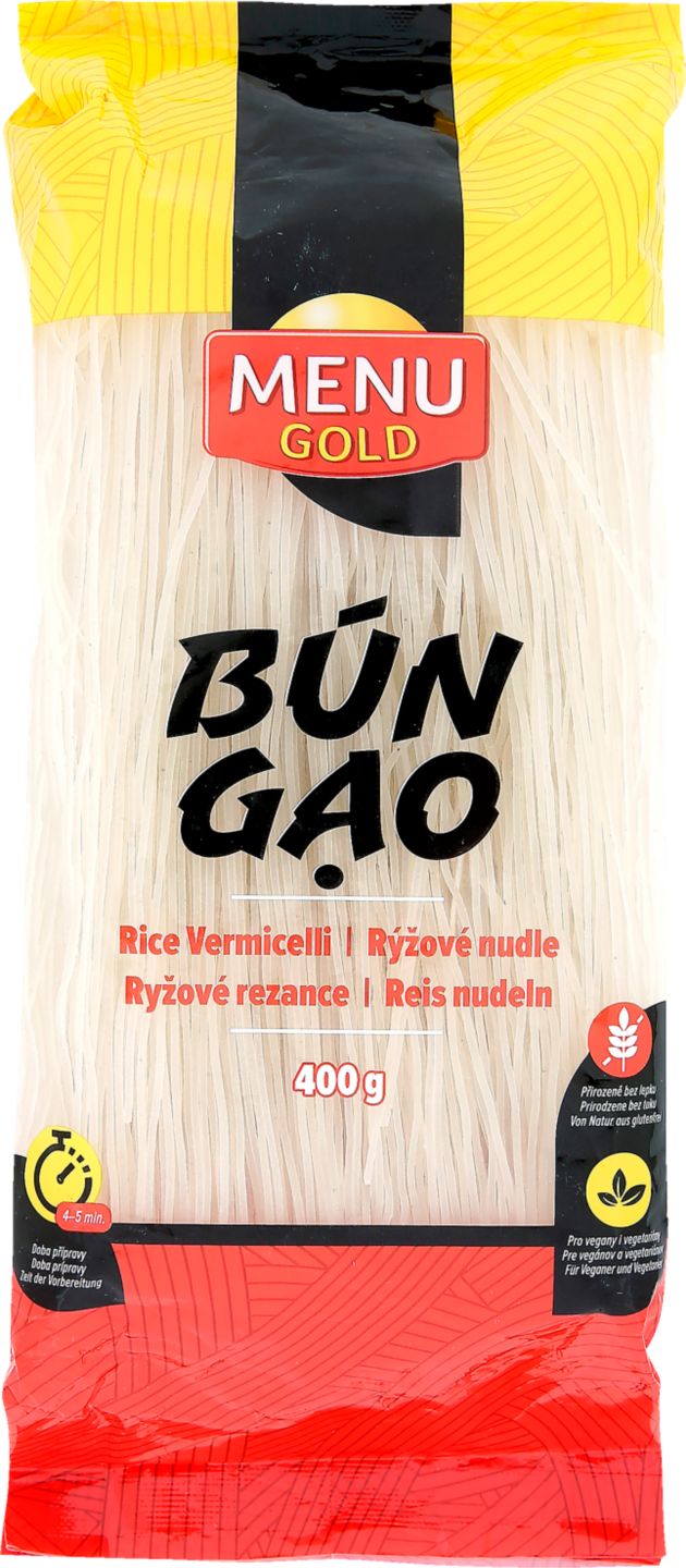 Menu gold Bun Gao
rýžové nudle