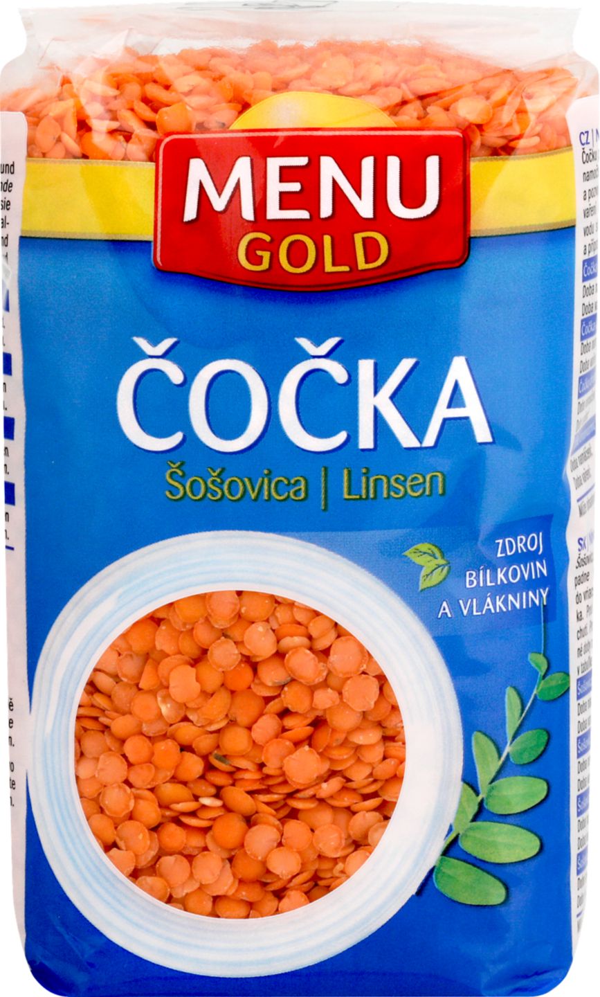 Menu Gold Čočka červená