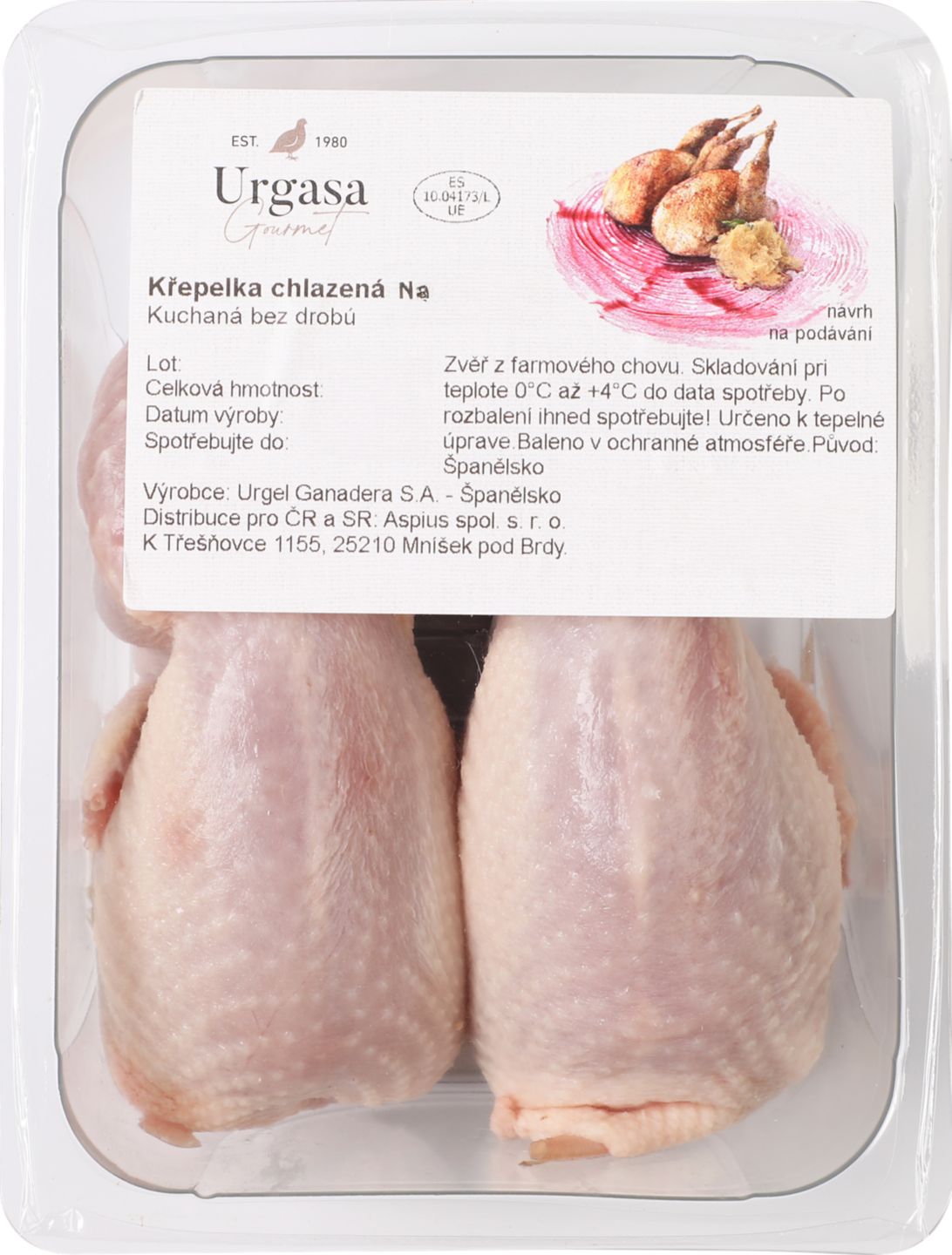 Prepelica bez drobov