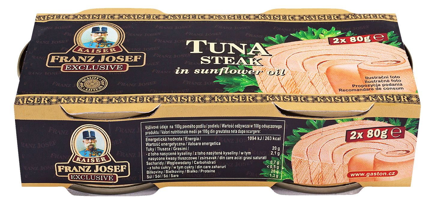 Kaiser Franz Jozef Tuna odrezak u ulju
MPC 2.5.2025=2,79€