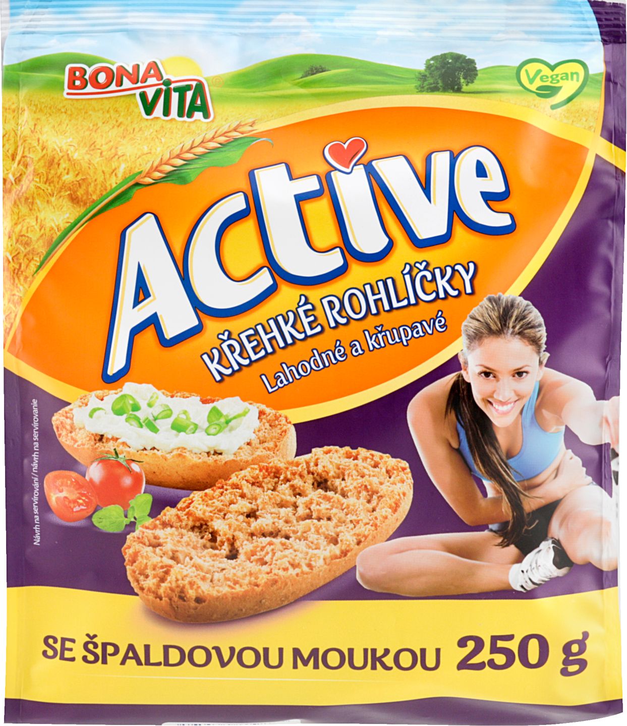 Active Křehké rohlíčky
se špaldovou moukou