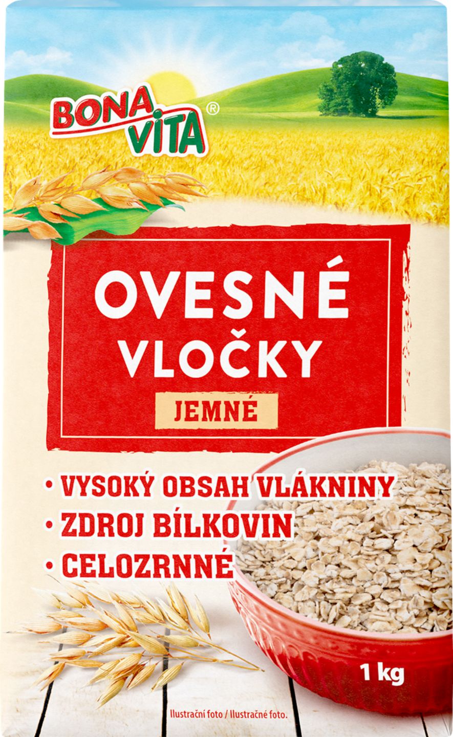 BONAVITA Ovesné vločky
jemné