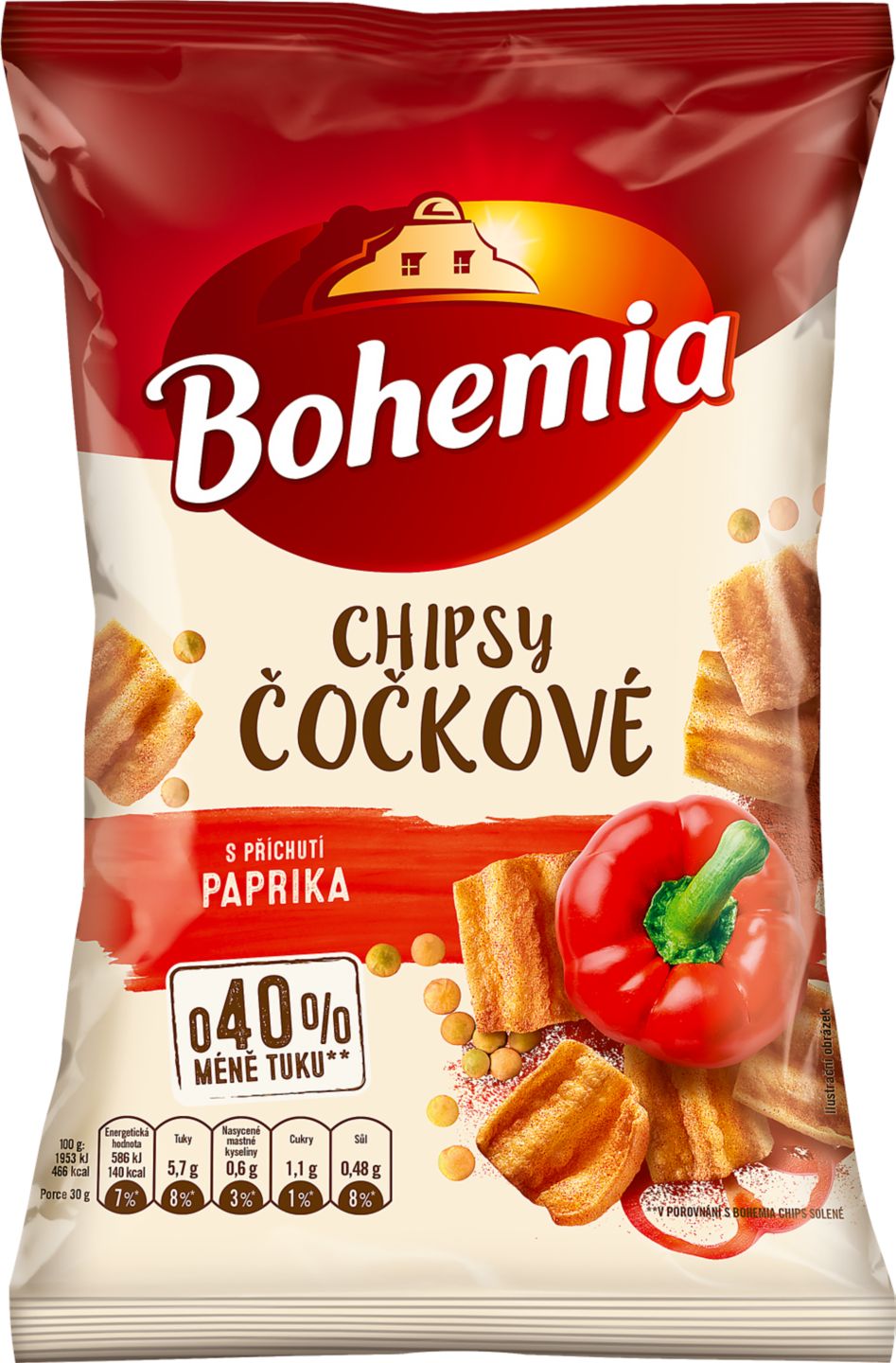 Bohemia Čočkové chipsy