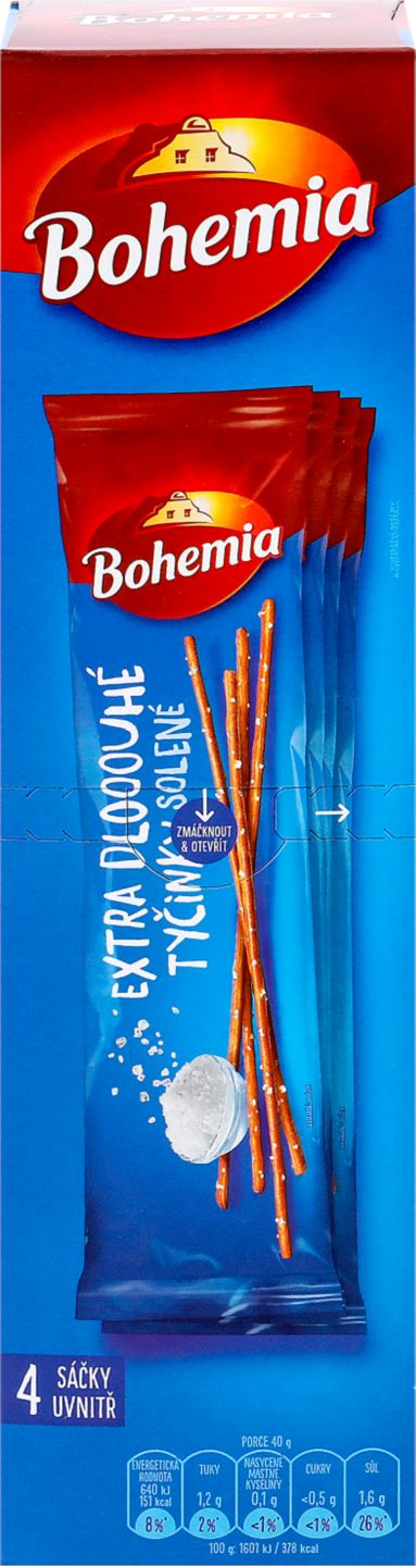 Bohemia Extra dlouhé
tyčinky solené