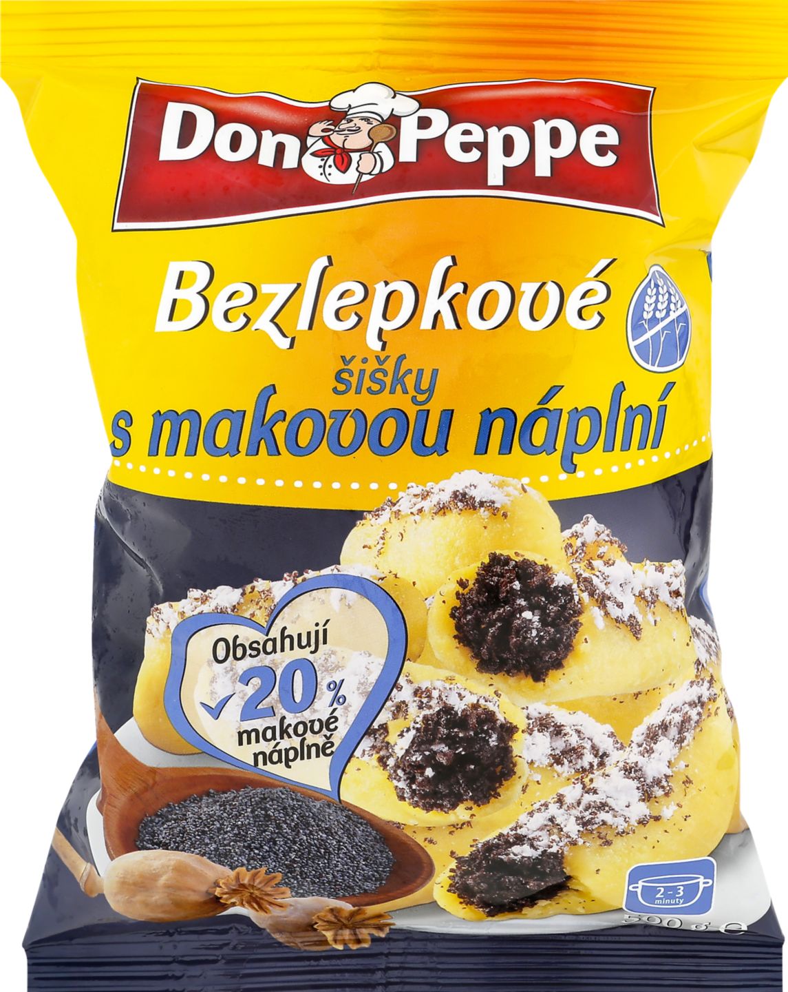 Don Peppe Bezlepkové šišky
s makovou náplní