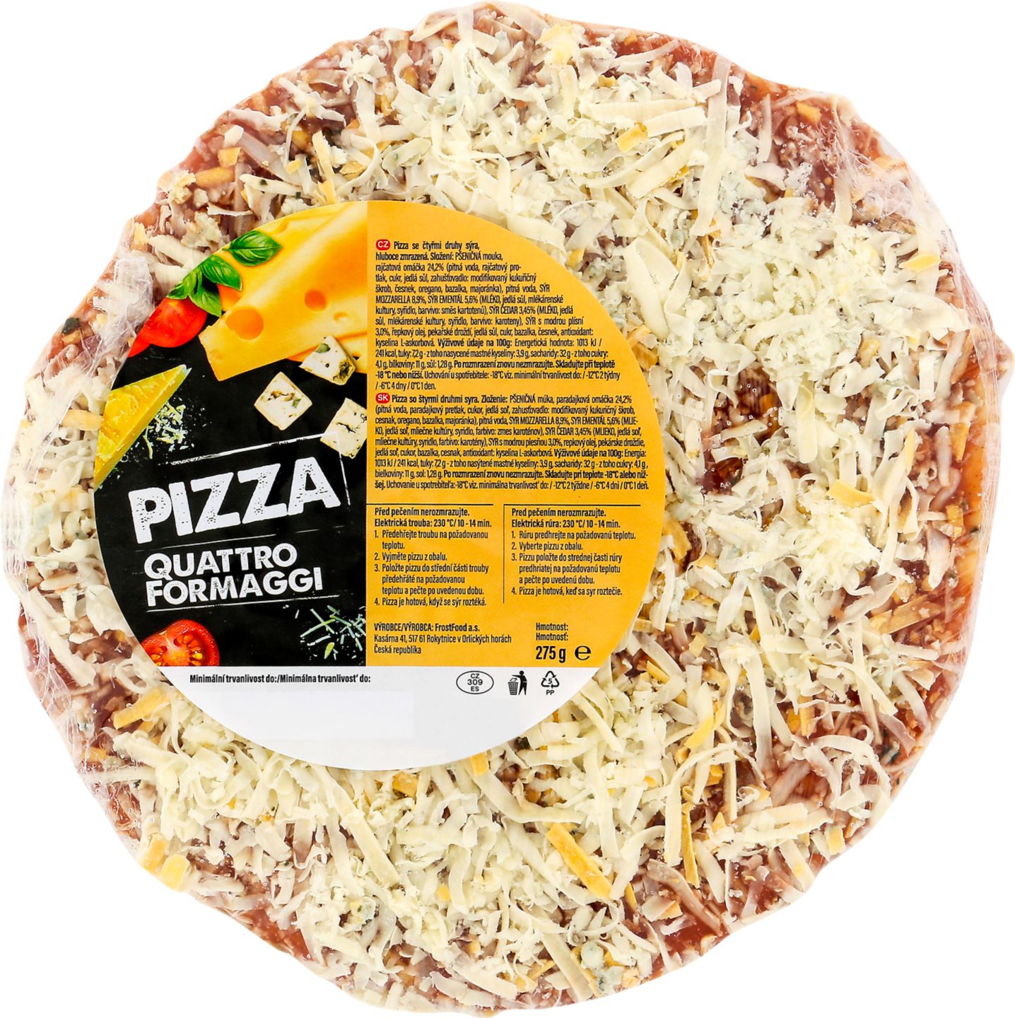 FrostFood Pizza
různé druhy