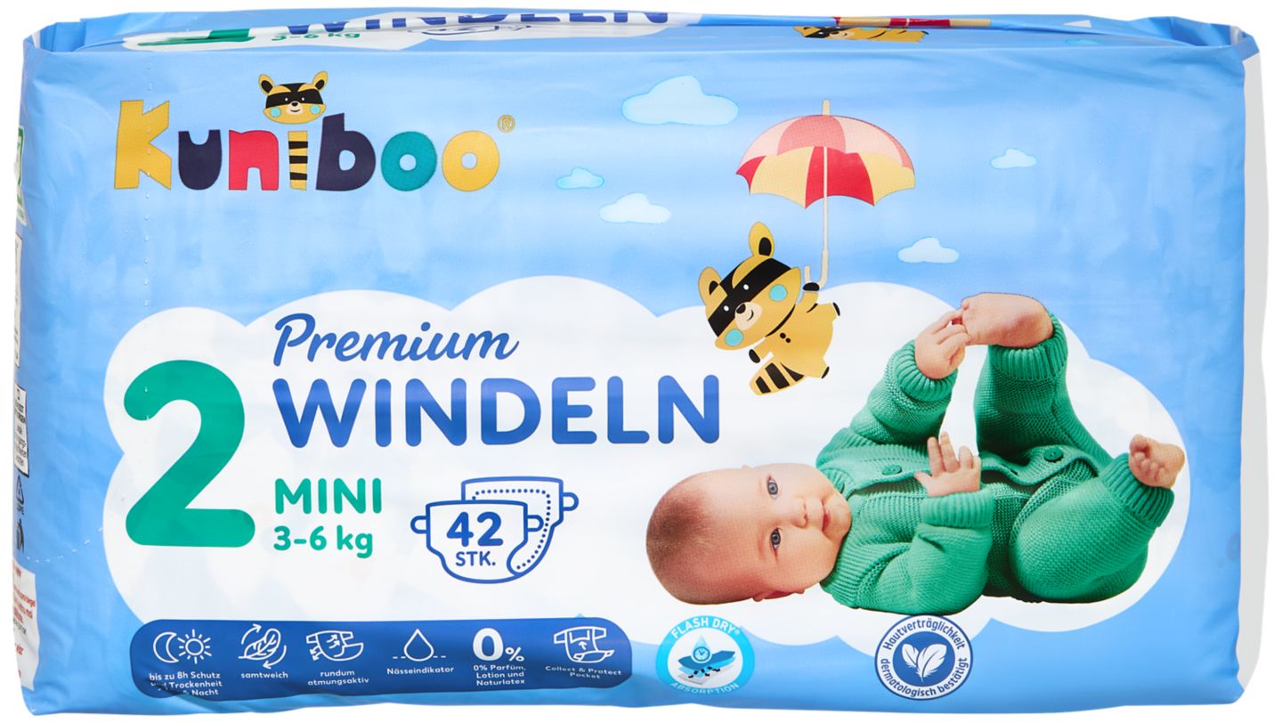 Изображение на KUNIBOO Бебешки пелени
размер 2 3-6 кг