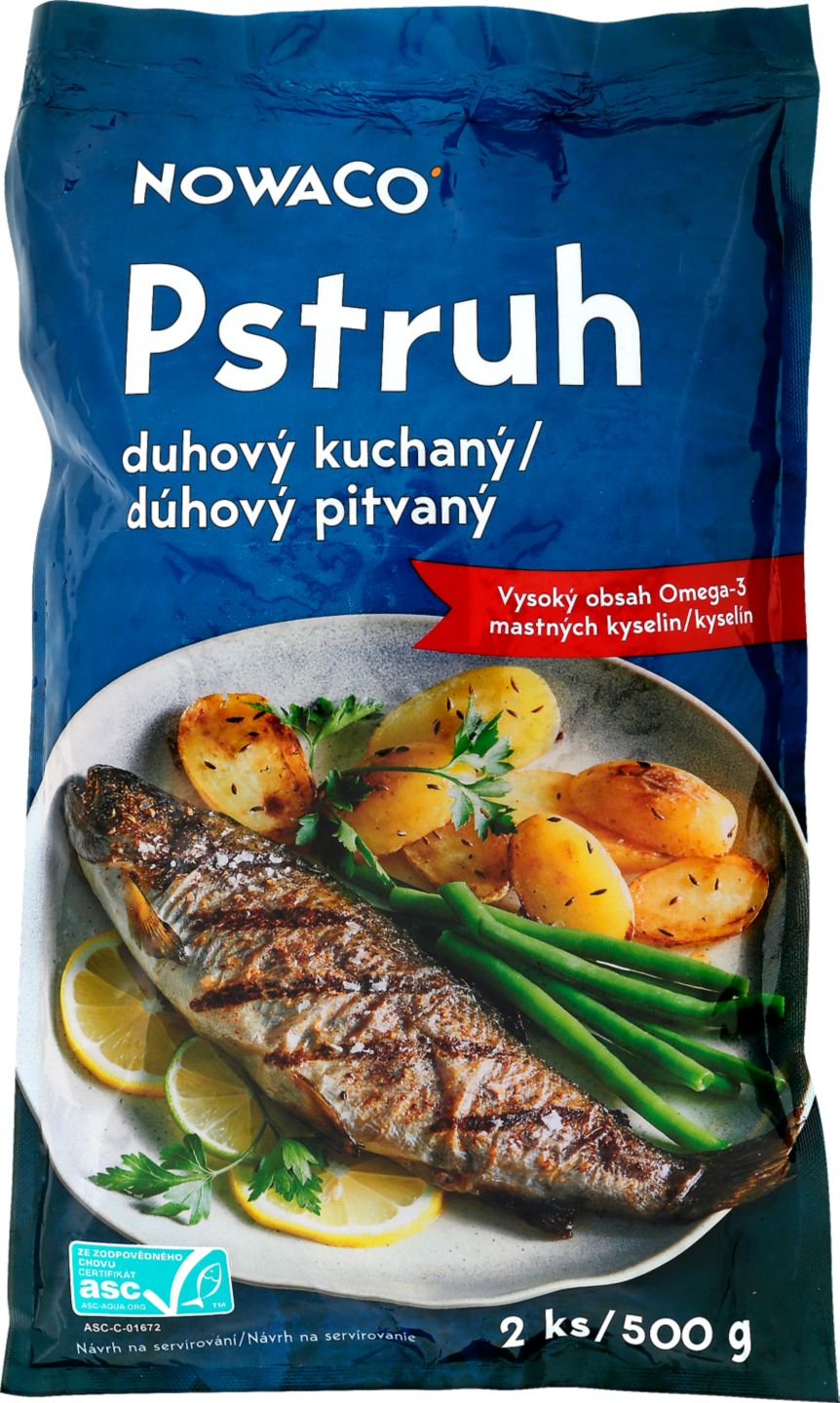 NOWACO Pstruh duhový
Kuchaný