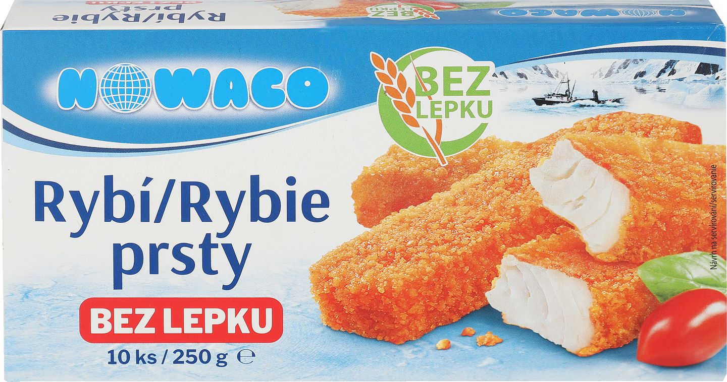 Nowaco Nemleté bezgluténové
rybie prsty