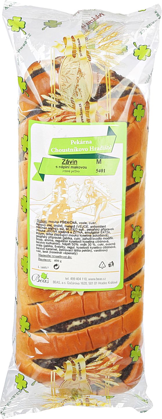 Závin makový balený
400 g